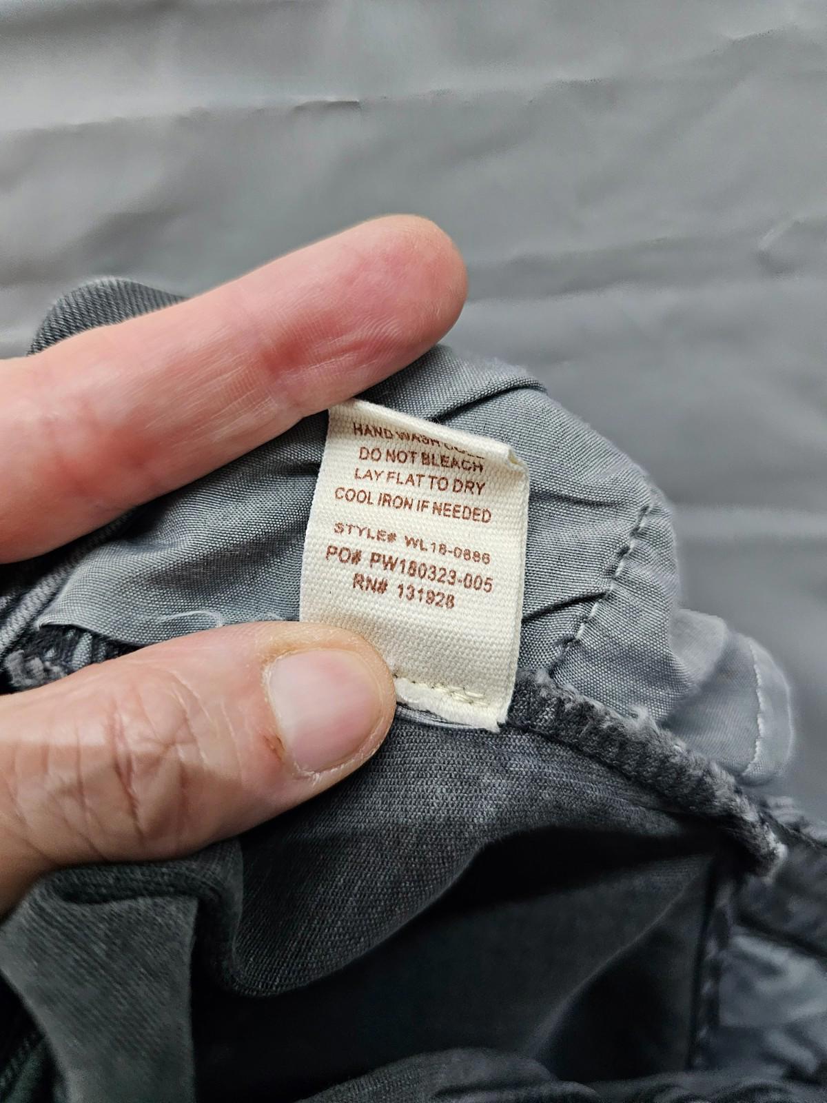 MOD On Trend Black Denim Mini Skirt Raw Hem Women’s Medium