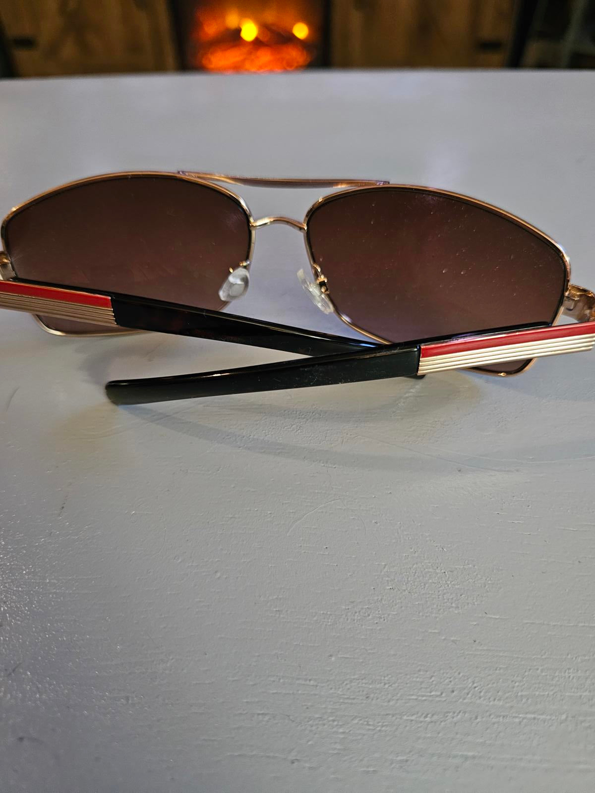 Aviator Sunglasses UV400 Brown Gradient Gold Frame Everyday Chaos Ready
