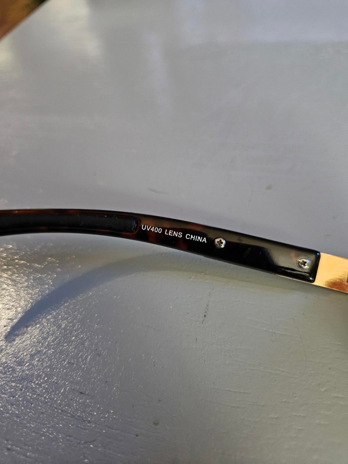 Aviator Sunglasses UV400 Brown Gradient Gold Frame Everyday Chaos Ready