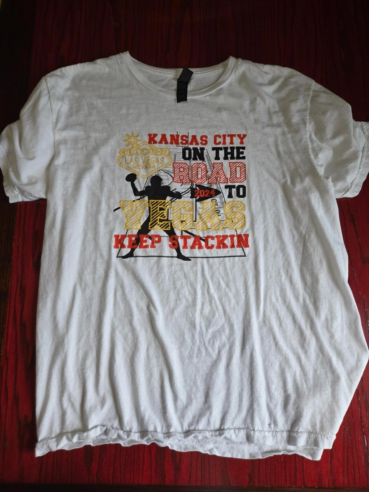 Kansas City Chiefs On the Road to Vegas 2024 Super Bowl Tee