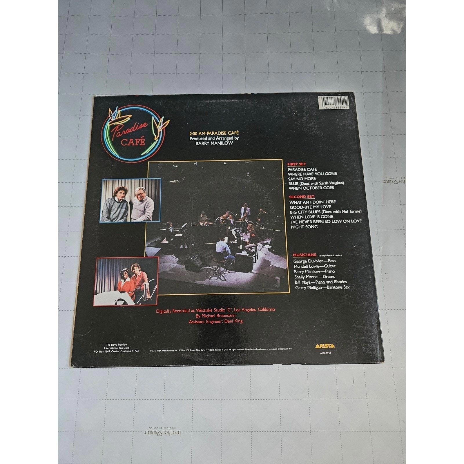 Barry Manilow 2:00 AM Paradise Cafe Vinyl Record LP Arista Records 1984 - good-g-