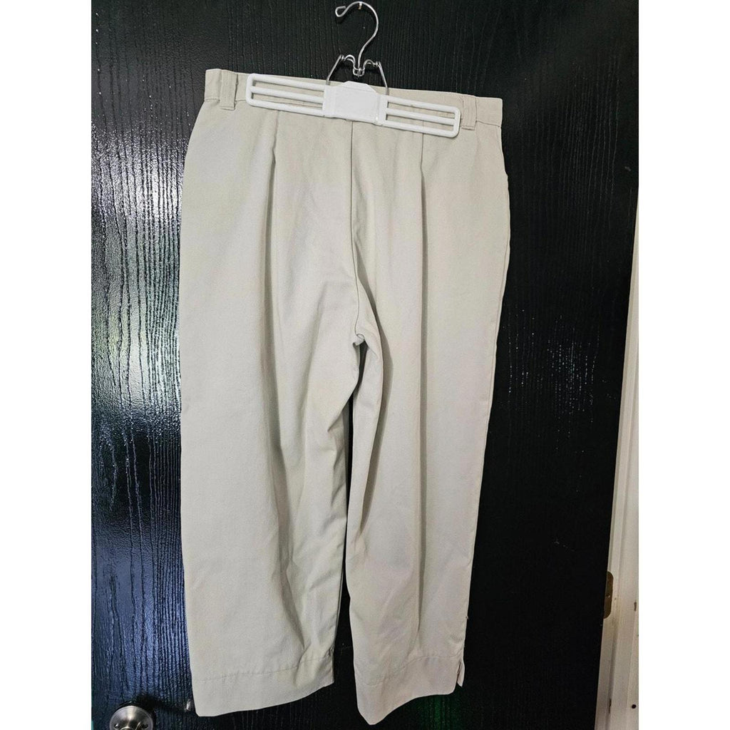 Riders Tan Khaki Pants Size 12M Straight Leg Stretch Comfort Fit