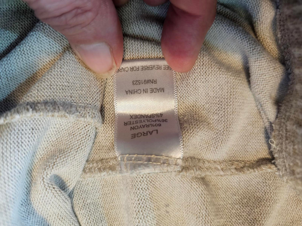 Soft Beige Jogger Sweatpants Size Large Super Cozy Lounge Pants