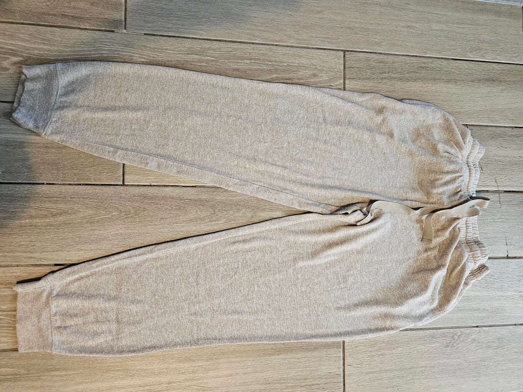 Soft Beige Jogger Sweatpants Size Large Super Cozy Lounge Pants