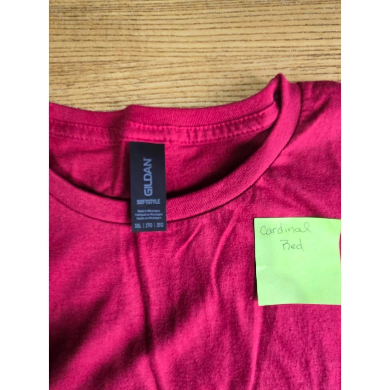 NEW Gildan Softstyle Cardinal Red T Shirt Size 2XL Unisex Cotton