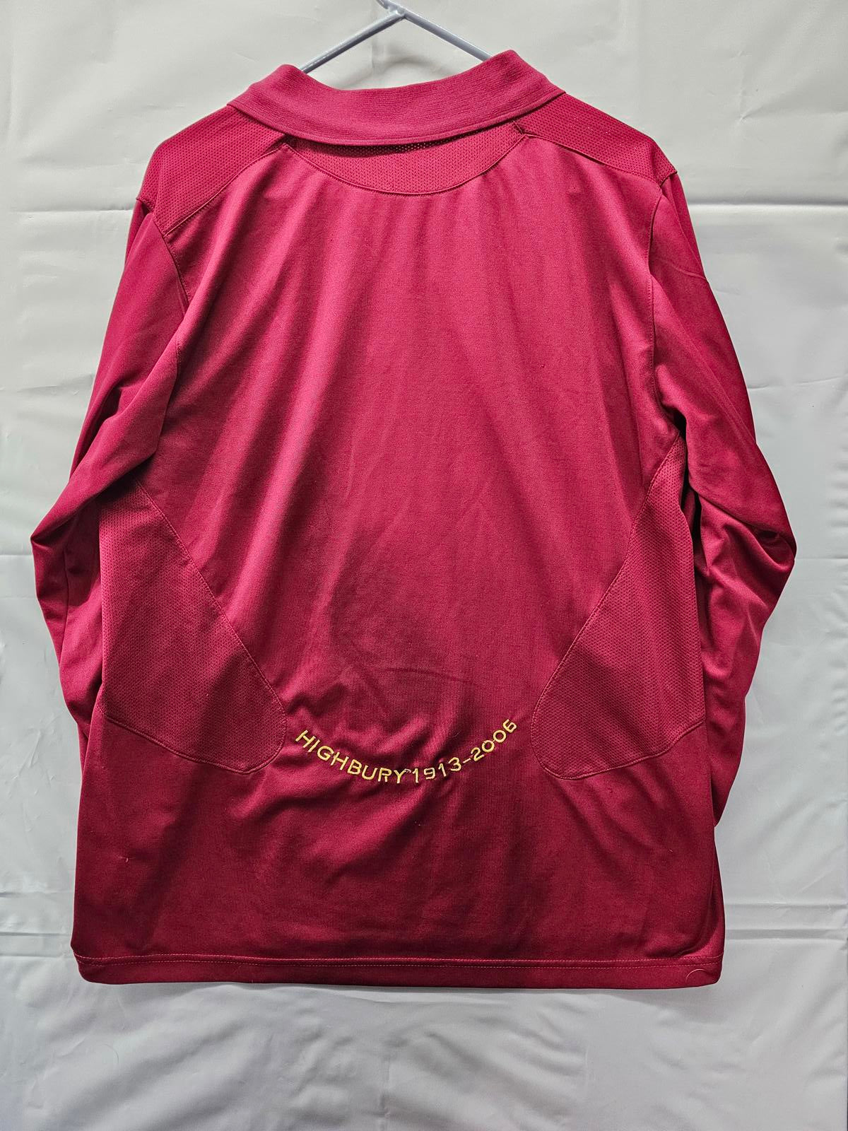 Arsenal Highbury 1913–2006 Commemorative Jersey Barclays Patch, Maroon, 3XL