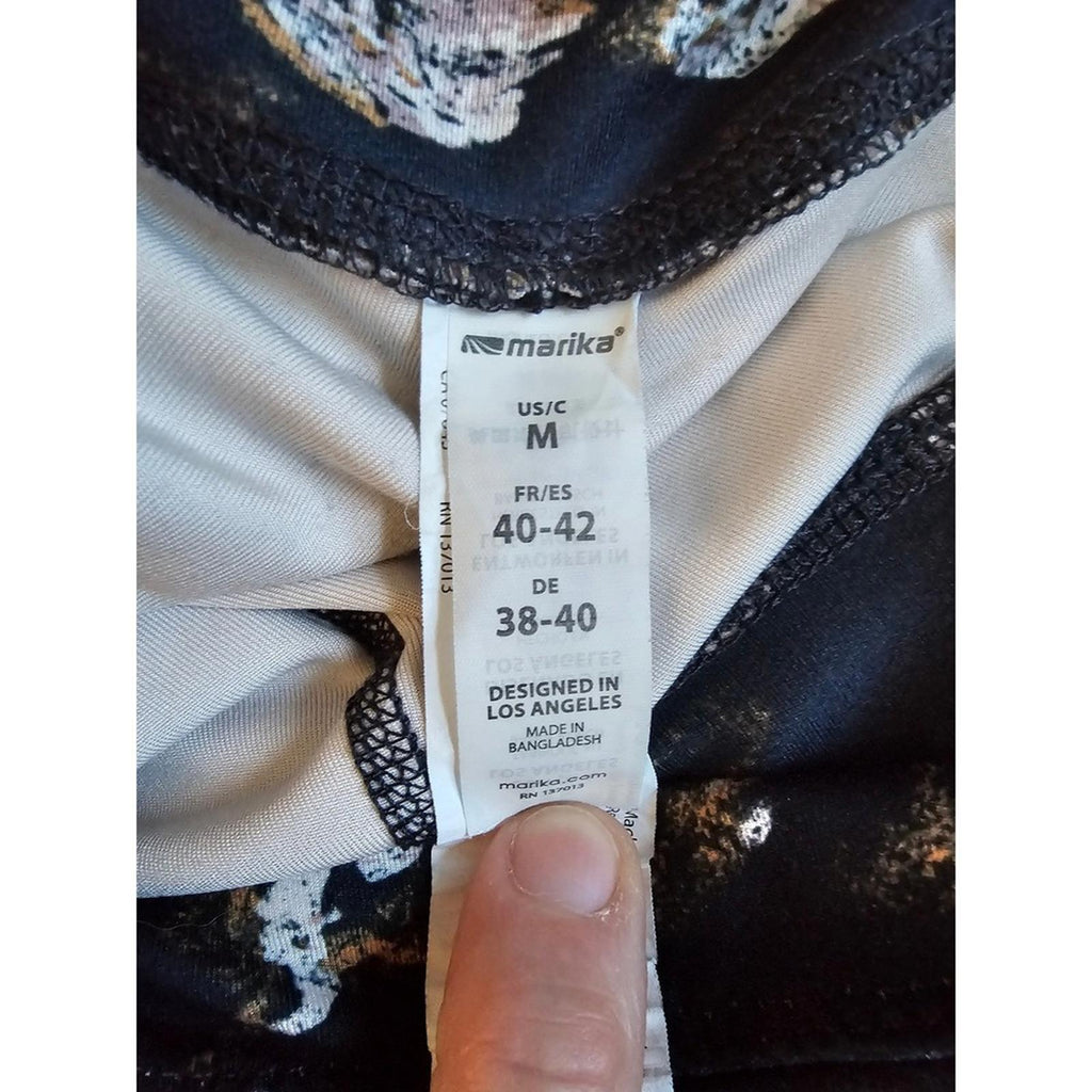 Marika Leopard Print High Waist Leggings Medium Stretch Pockets Athletic