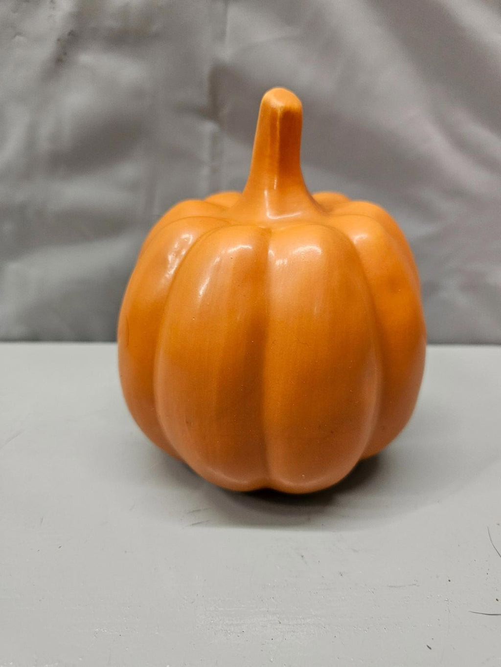 Ceramic Pumpkin Decor Orange Matte Fall Harvest Table Accent