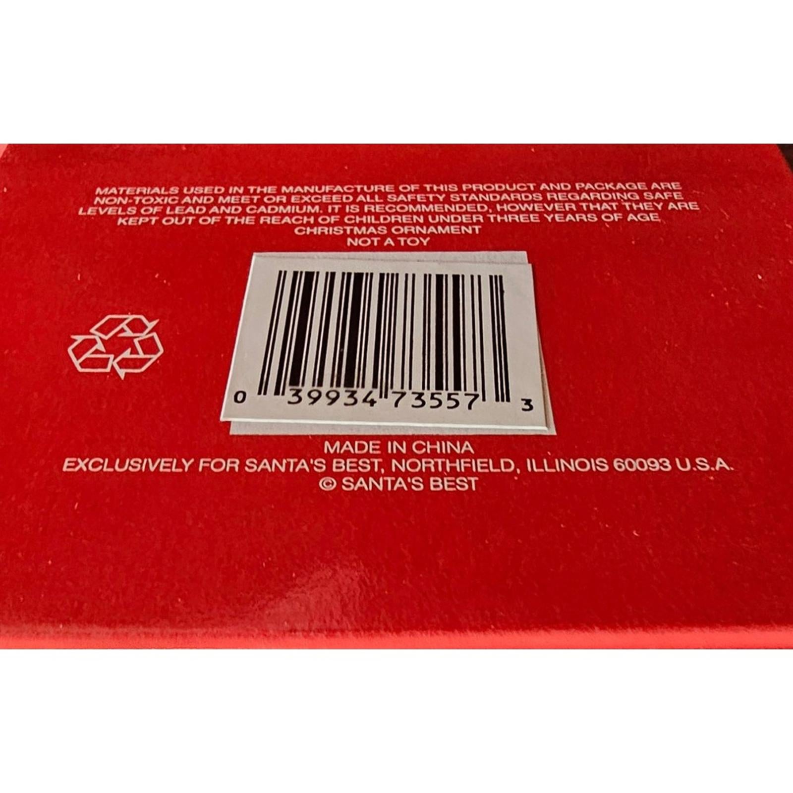 Christmas Charmers Collectable Ornament - Santa in Bed