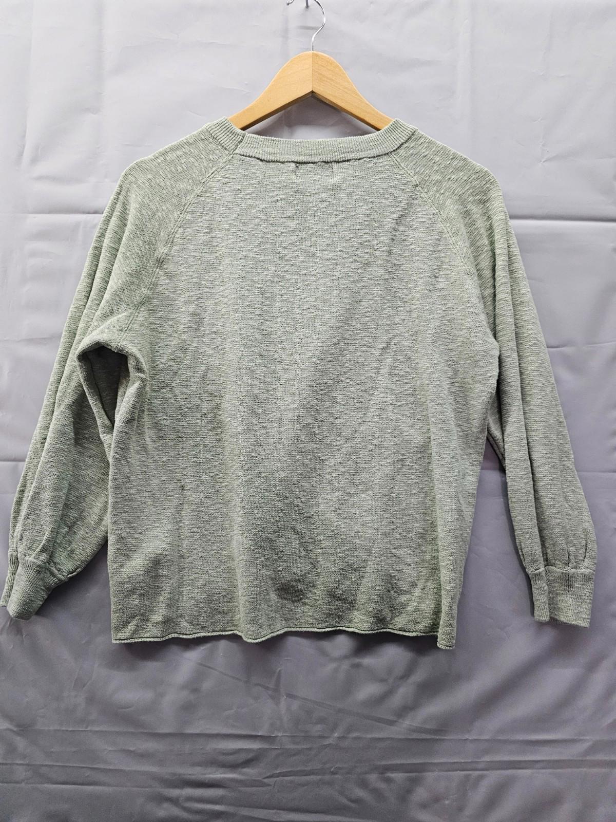 BeCool Sage Green Lightweight Knit Sweater L Casual Everyday Comfy Top