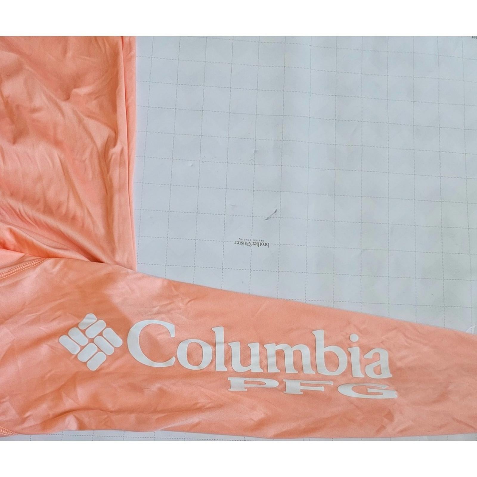 Columbia PFG I Shade Peach Half Zip Fishing Shirt Women's S