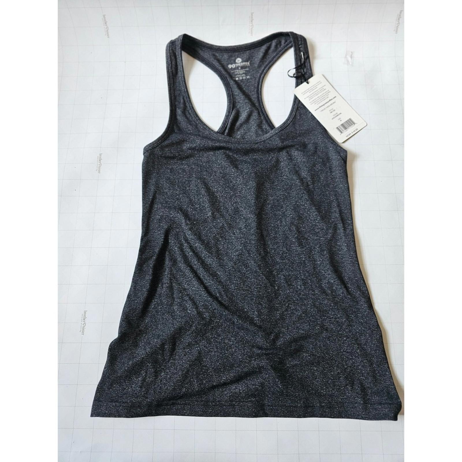 90 Degree by Reflex Heather Charcoal Racerback Tank Top M NWT