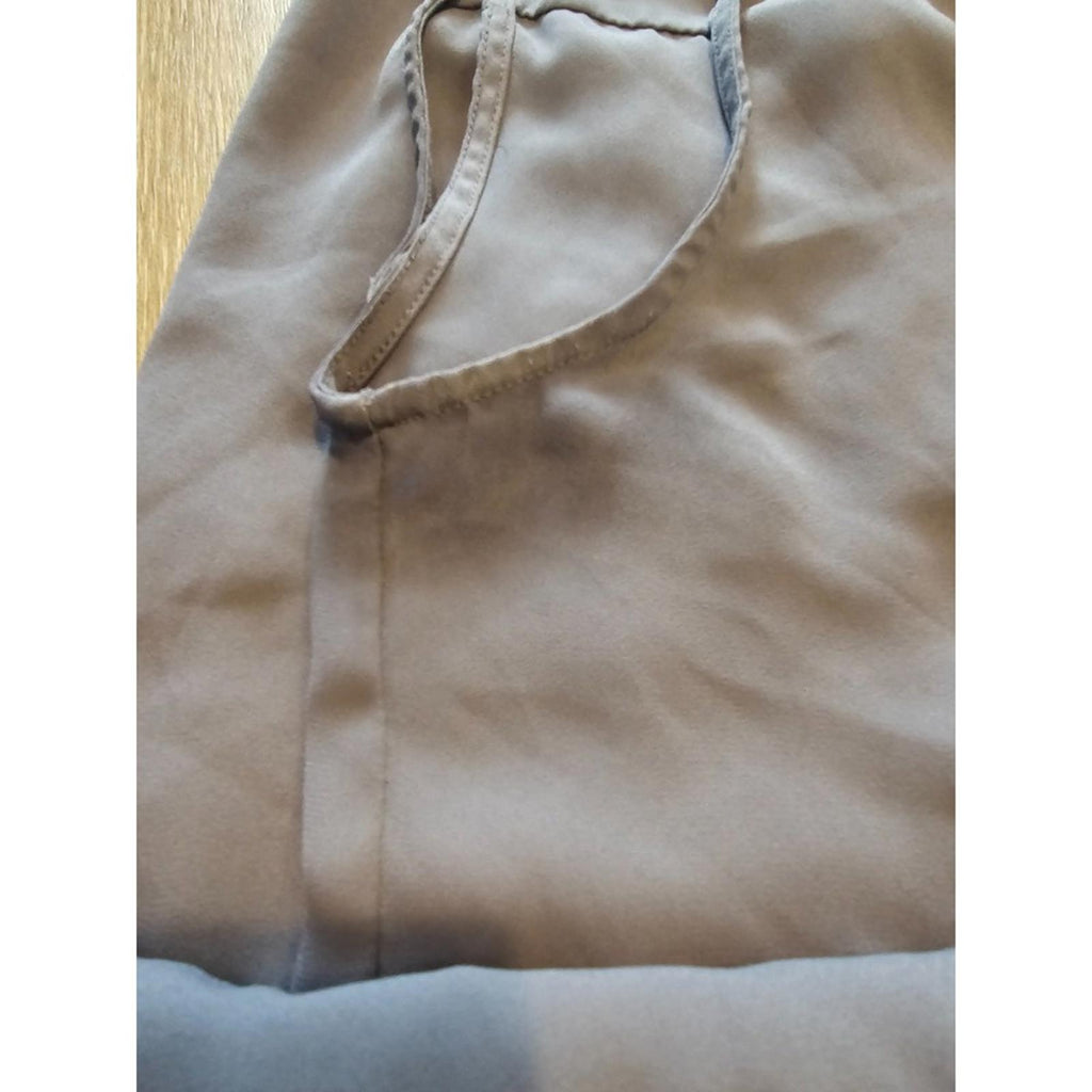 H&M Women's Gray Sleeveless Tunic Top Size 8 High Low Hem