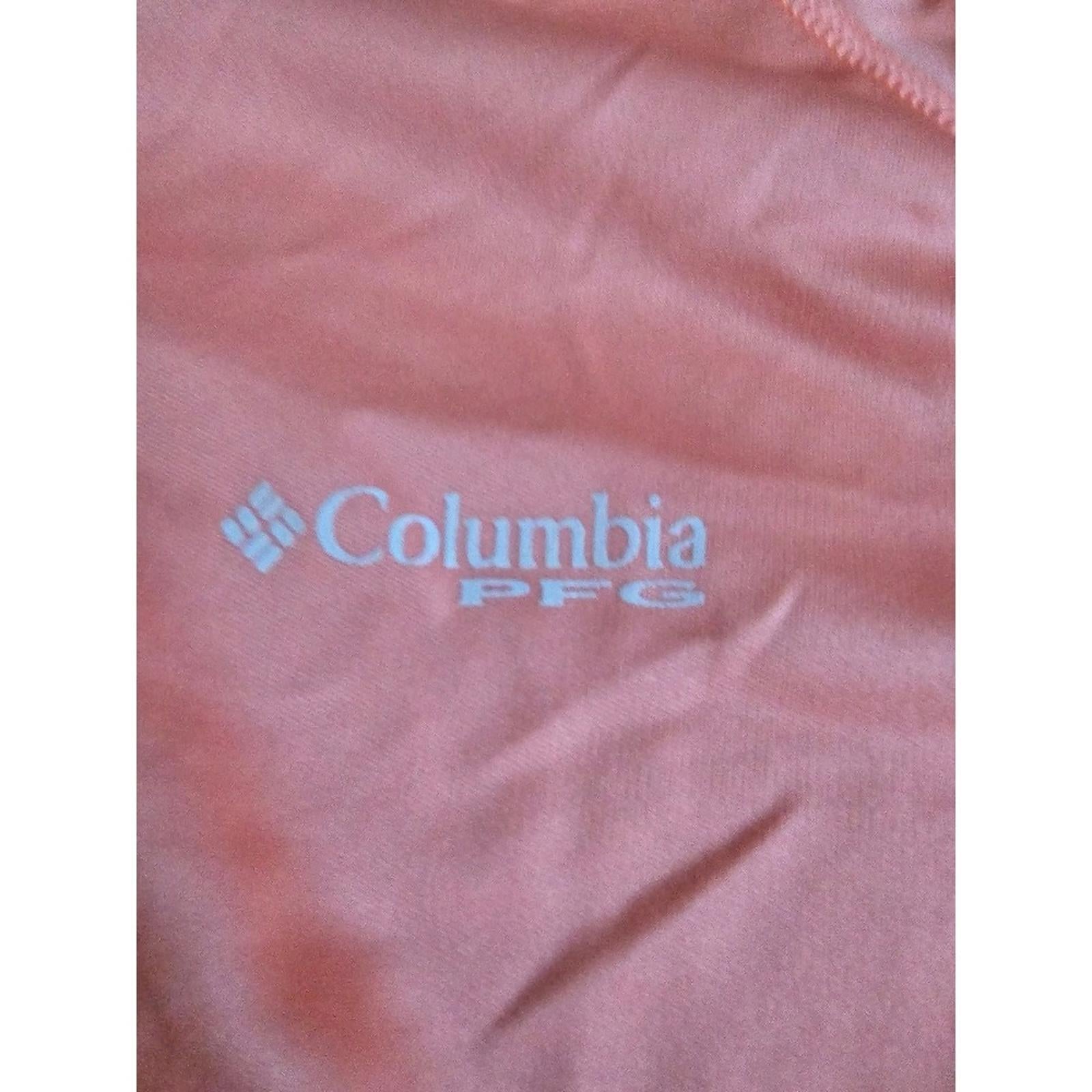 Columbia PFG I Shade Peach Half Zip Fishing Shirt Women's S