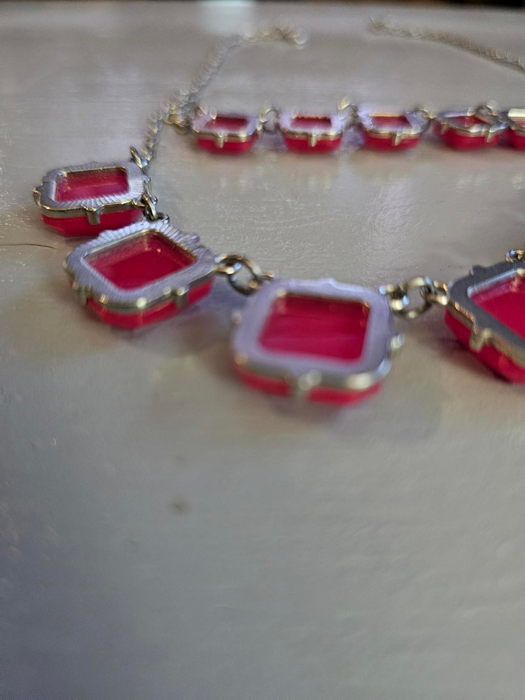 Bold Pink Native American Inspired Necklace Set