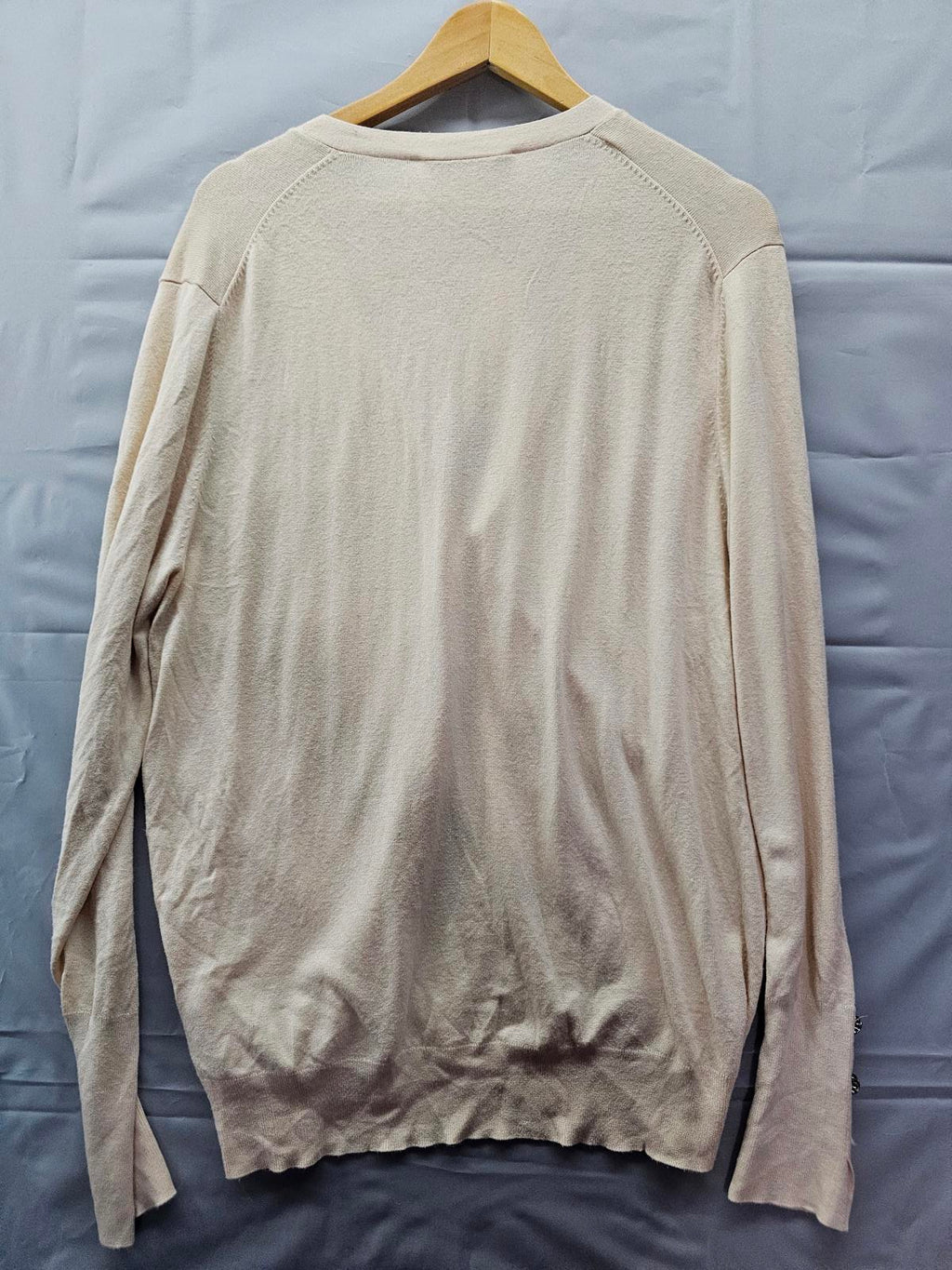 Zara Join Life Cream Cardigan Rhinestone Button Up Long Sleeve Sustainable XXL