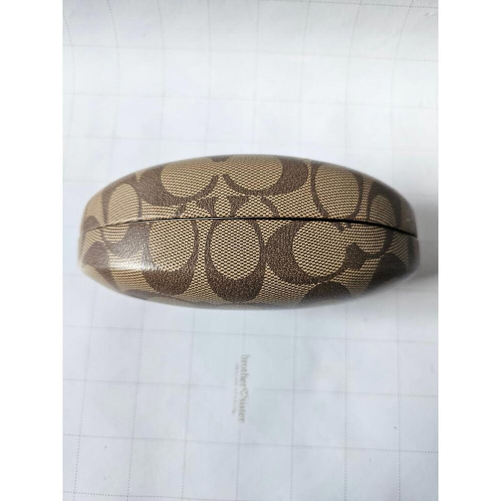 Coach Glasses Hard Case Stylish Brown Logo Excellent Condition