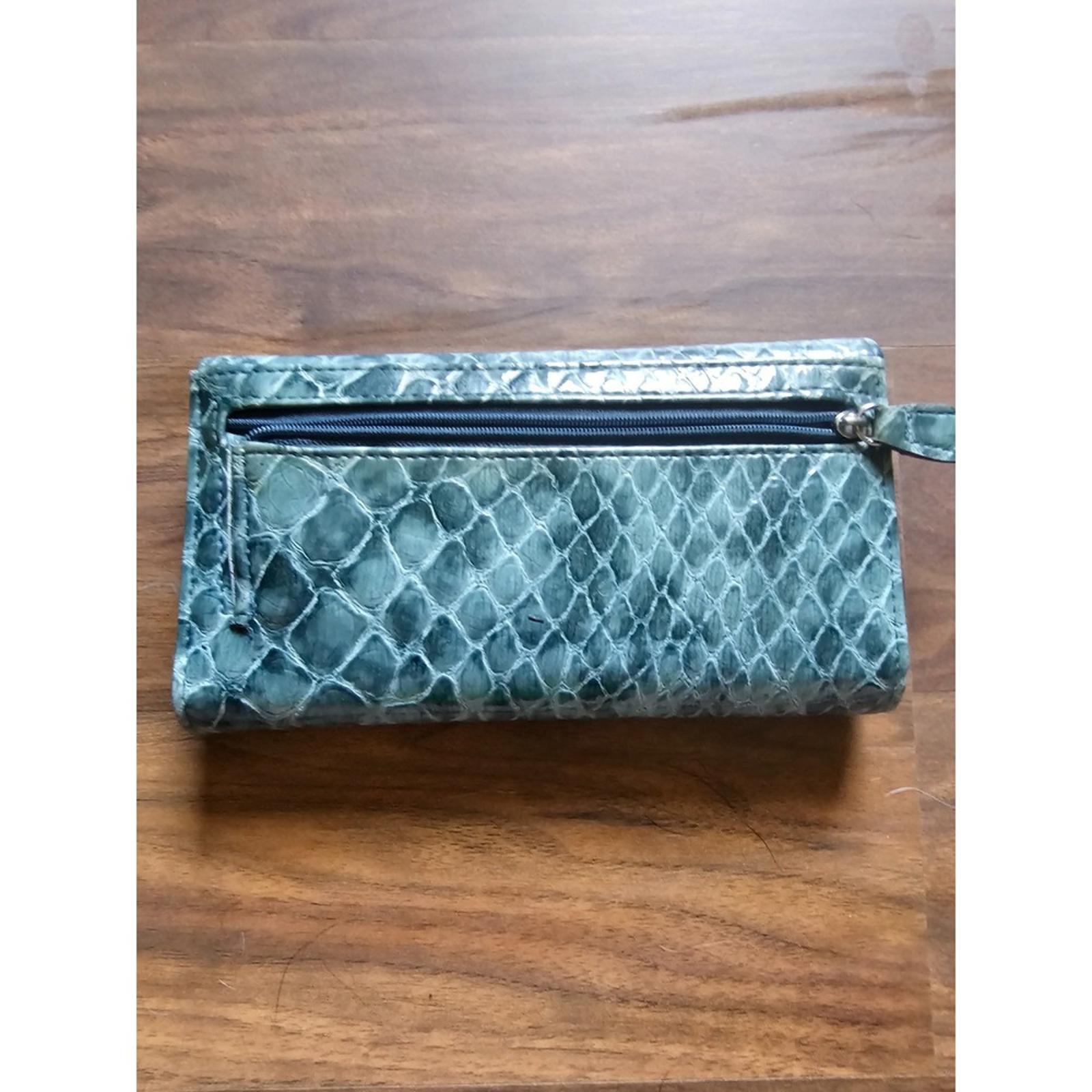 Nicole Miller Blue Snake-Print Wallet - Classy & Sassy!