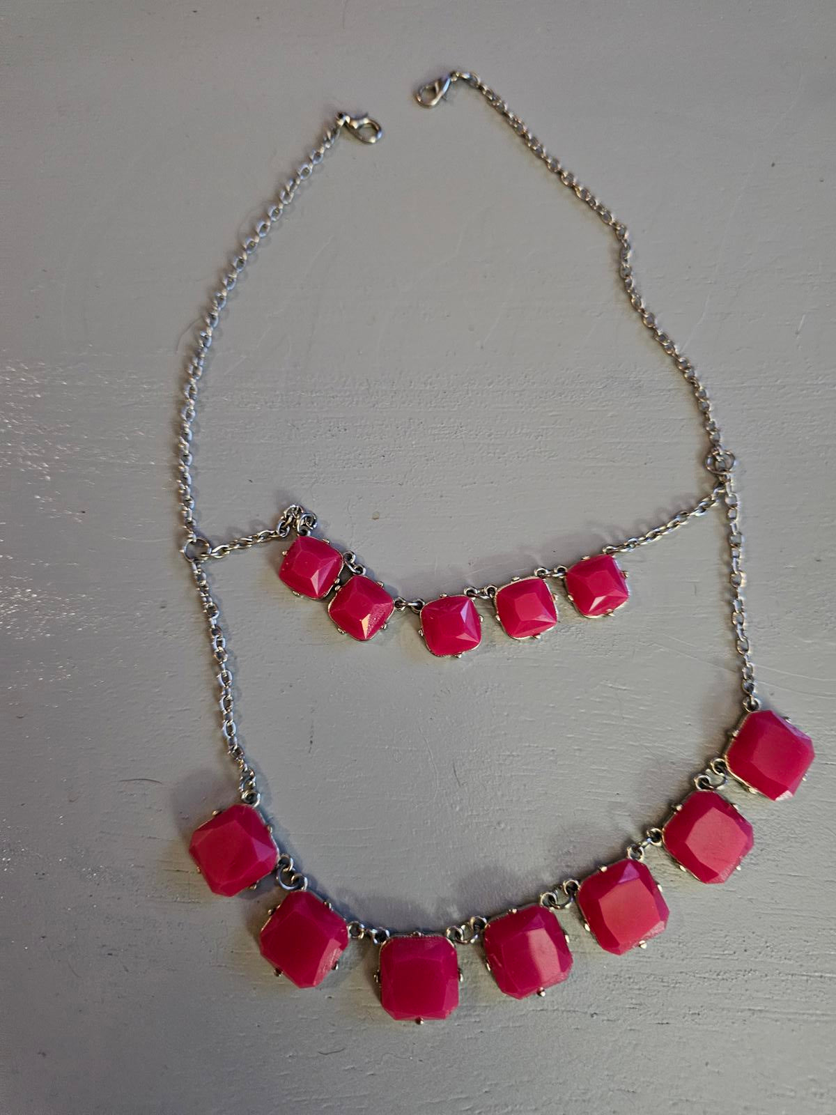 Bold Pink Native American Inspired Necklace Set