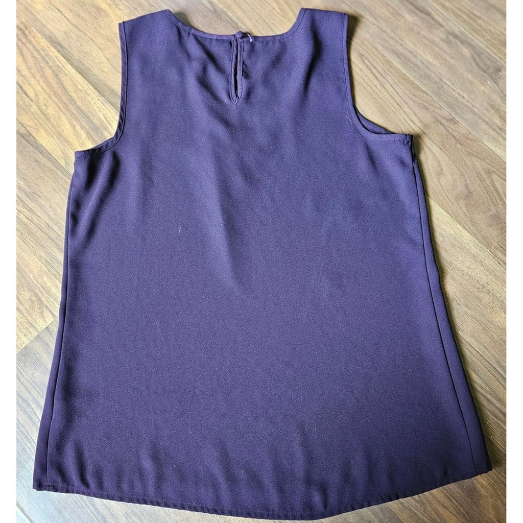 Apt 9 Purple Sleeveless Top Lace Detail Women's Small