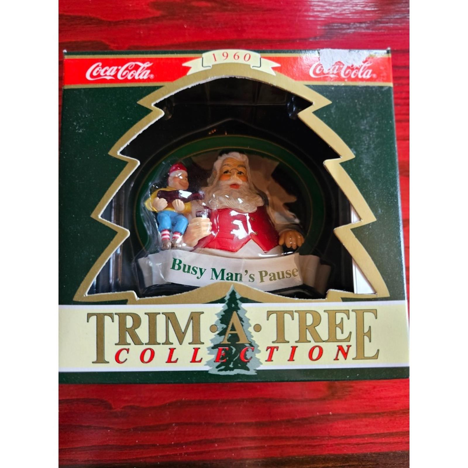 Coca Cola Trim A Tree Ornament 1990 1960 Santa Claus UPC 715429111090